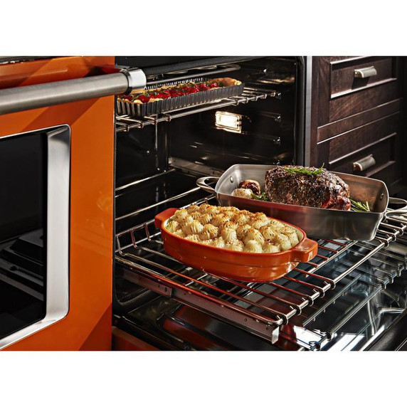 KitchenAid® 48'' Smart Commercial-Style Gas Range with Griddle KFGC558JSC
