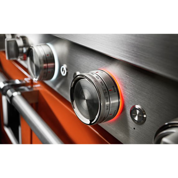 KitchenAid® 48'' Smart Commercial-Style Gas Range with Griddle KFGC558JSC