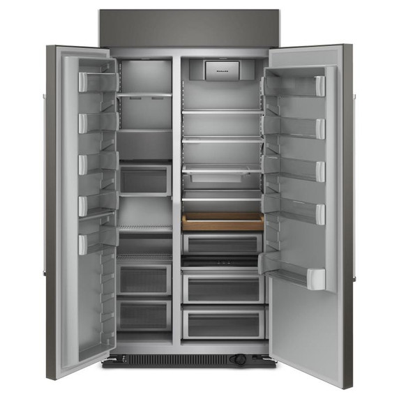 Kitchenaid® 25.5 Cu Ft. 42" Built-In Side-by-Side Refrigerator with Panel-Ready Doors KBSN702MPA
