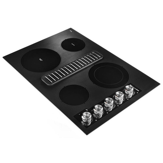 Kitchenaid® 30" Electric Downdraft Cooktop with 4 Elements KCED600GBL