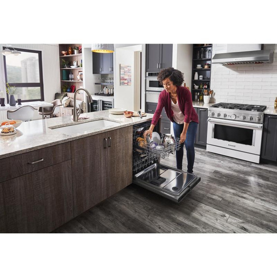 Kitchenaid® 44 dBA Dishwasher in PrintShield™ Finish with 360° Max Jets™ Third Rack KDPM604KPS Kitchenaid® 44 dBA Dishwasher in PrintShield™ Finish with 360° Max Jets™ Third Rack KDPM604KPS