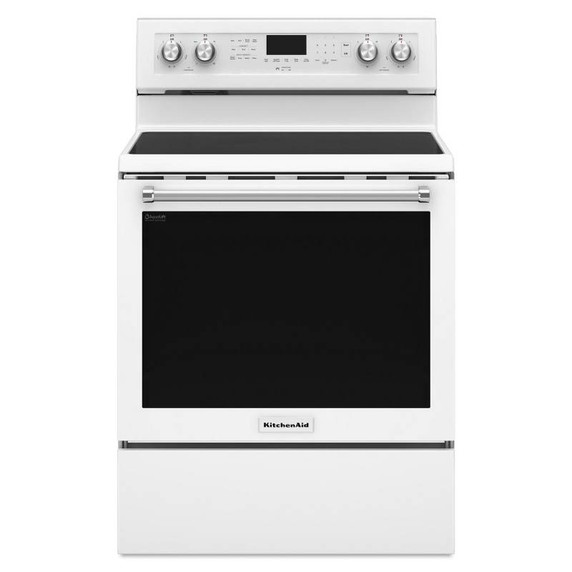Kitchenaid® 30-Inch 5-Element Electric Convection Range YKFEG500EWH