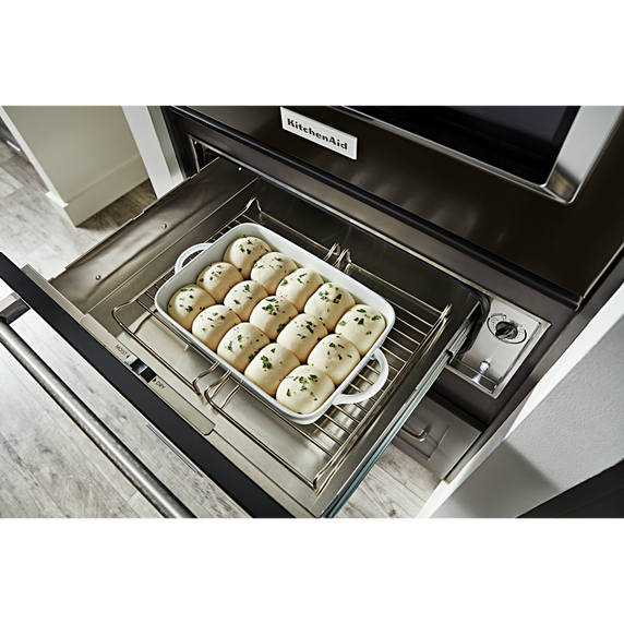 Kitchenaid® 30'' Slow Cook Warming Drawer with PrintShield™ Finish KOWT100EBS