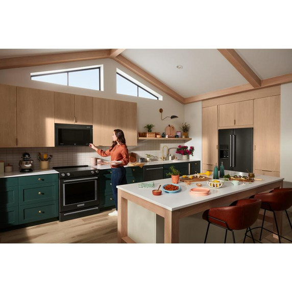 Kitchenaid® 26.8 Cu. Ft. Standard-Depth French Door Refrigerator with Exterior Ice and Water Dispenser KRFF577KBS Kitchenaid® 26.8 Cu. Ft. Standard-Depth French Door Refrigerator with Exterior Ice and Water Dispenser KRFF577KBS