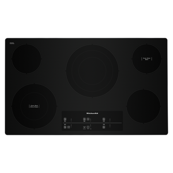 Kitchenaid® 36 Electric Cooktop with 5 Elements and Touch-Activated Controls KCES956KSS