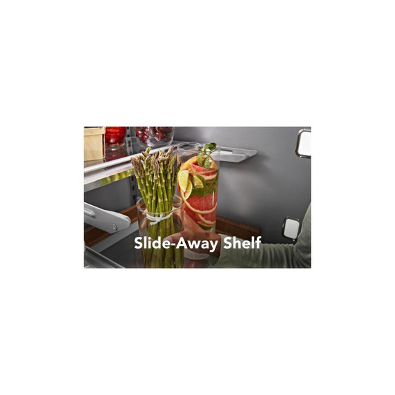 Kitchenaid® 26.8 Cu. Ft. Standard-Depth French Door Refrigerator with Exterior Ice and Water Dispenser KRFF577KPS Kitchenaid® 26.8 Cu. Ft. Standard-Depth French Door Refrigerator with Exterior Ice and Water Dispenser KRFF577KPS