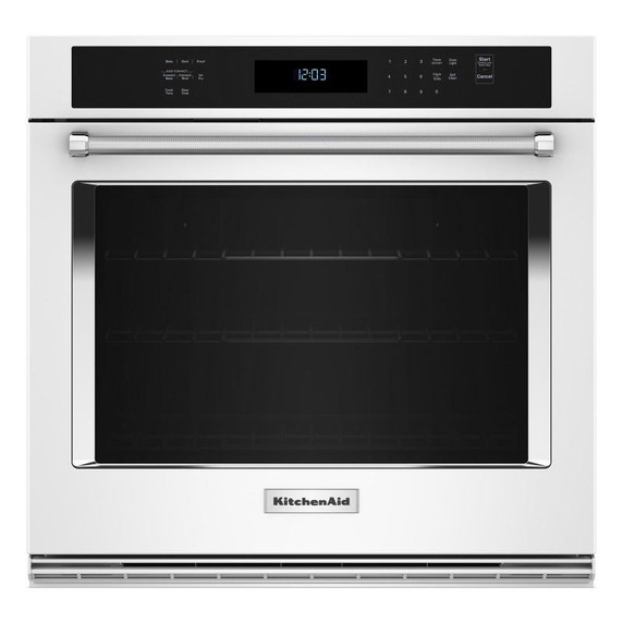 KitchenAid® 30" Single Wall Oven with Air Fry Mode KOES530PWH