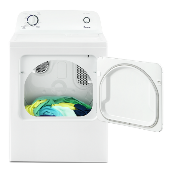 Amana® 6.5 cu. ft. Top-Load Electric Dryer with Automatic Dryness Control YNED4655EW