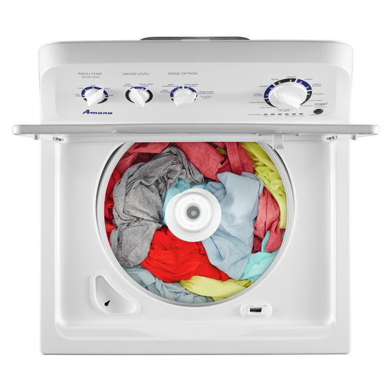 Amana® Large Capacity Top Load Washer with High-Efficiency Agitator NTW4519JW