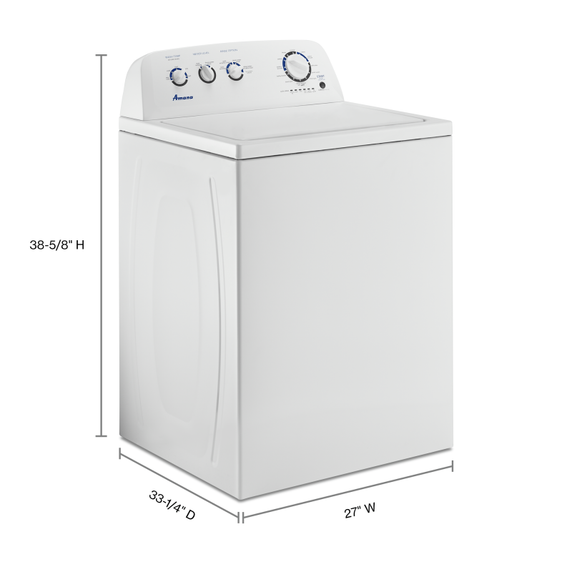 Amana® Large Capacity Top Load Washer with High-Efficiency Agitator NTW4519JW