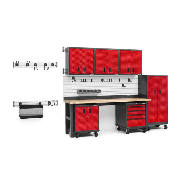 Gladiator® 8' (243.8 cm) Wide Adjustable Height Hardwood Workbench GAWB08HWEG Gladiator® 8' (243.8 cm) Wide Adjustable Height Hardwood Workbench GAWB08HWEG