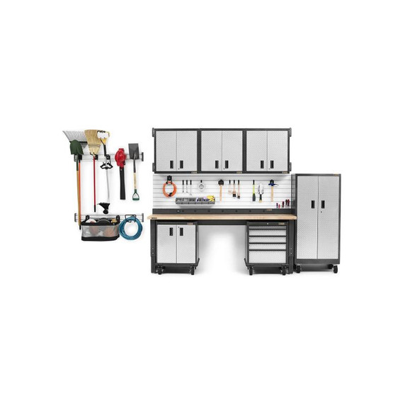Gladiator® 8' (243.8 cm) Wide Adjustable Height Hardwood Workbench GAWB08HWEG Gladiator® 8' (243.8 cm) Wide Adjustable Height Hardwood Workbench GAWB08HWEG