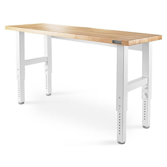 Gladiator® 6' (182.9 cm) Wide Adjustable Height Hardwood Workbench GAWB06HWGW