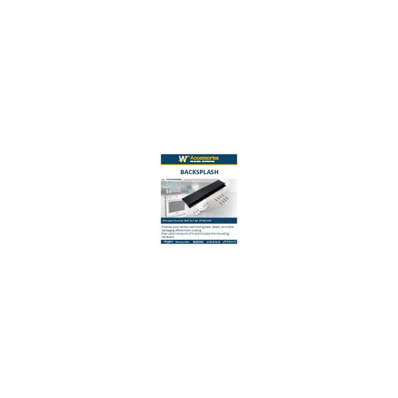 6” (15.2 cm) Slide-in Range Backsplash, Black W10655449