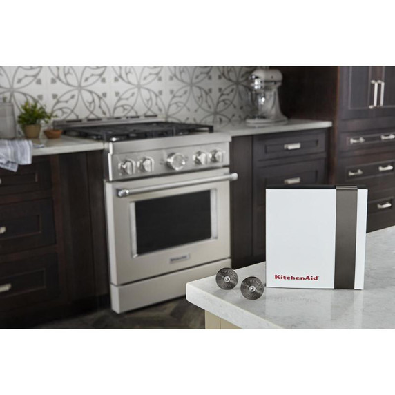 KitchenAid® Commercial-Style Range Handle Medallion Kit W11368841BO