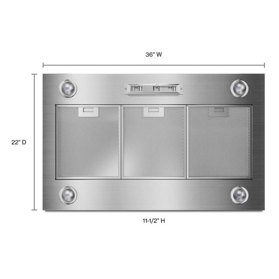 36" Custom Hood Liner UVL6036JSS