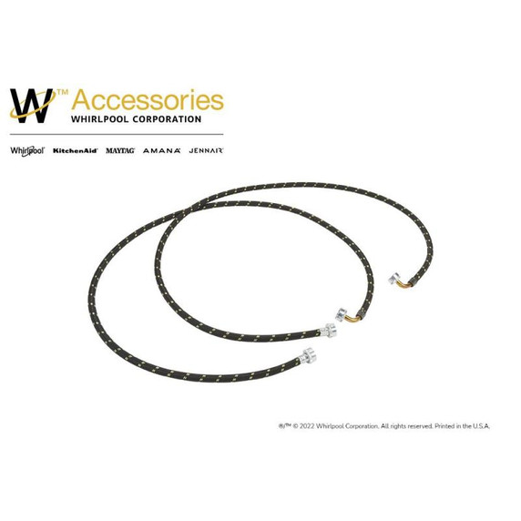 4' Braided hoses with 90 degree elbow 1700 PSI - 2 Pack 8212638RP