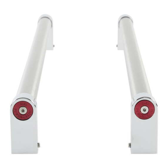 KitchenAid Double Drawer Refrigerator Handle Kit with 2 red medallions W11221395