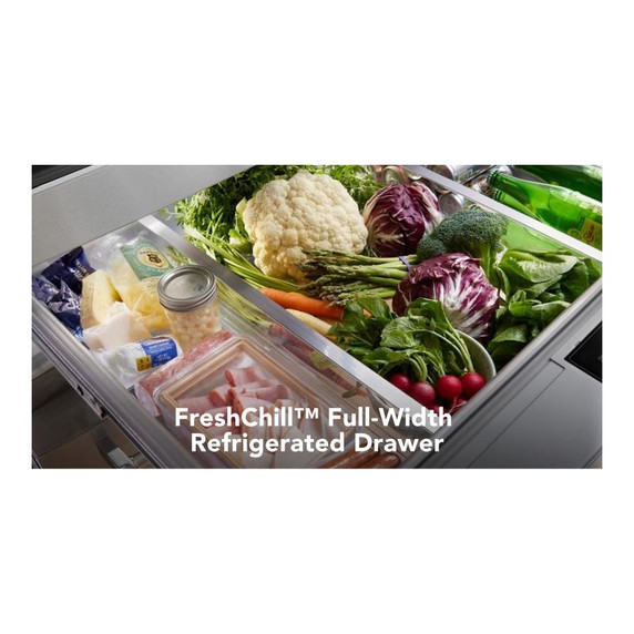 Kitchenaid® 26.2 Cu. Ft. Multi-Door French Door Refrigerator with Platinum Interior KRMF536RPS Kitchenaid® 26.2 Cu. Ft. Multi-Door French Door Refrigerator with Platinum Interior KRMF536RPS