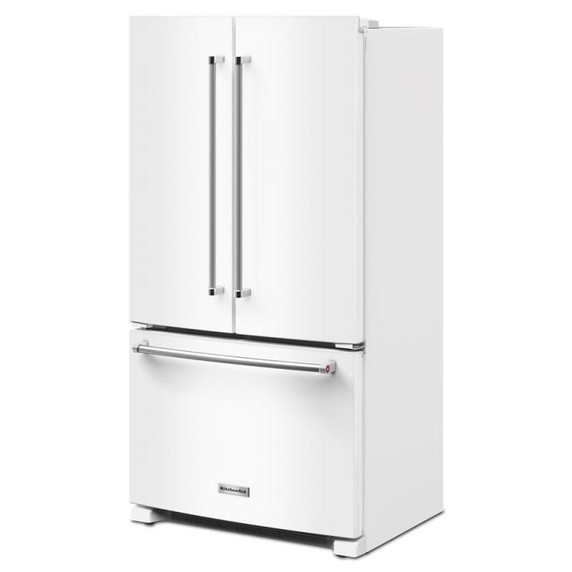 Kitchenaid® 20 cu. ft. 36-Inch Width Counter-Depth French Door Refrigerator with Interior Dispense KRFC136RWH