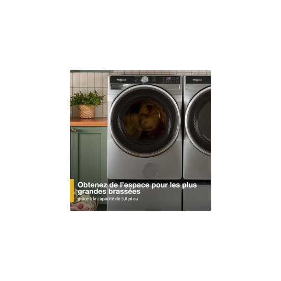 Whirlpool® 5.8 cu. ft. I.E.C. Smart Front Load ENERGY STAR® Certified Washer with FreshFlow™ Vent System and Intelligent Wash WFW6720RW