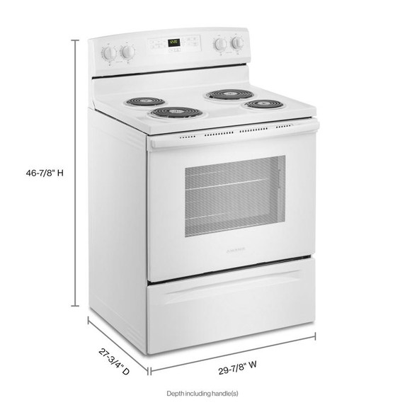 30-inch Amana® Electric Range with Bake Assist Temps ACR4303MFW