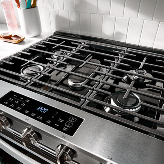 Whirlpool® 30-inch Gas Range with Air Cooking Technology WSGS5030SW