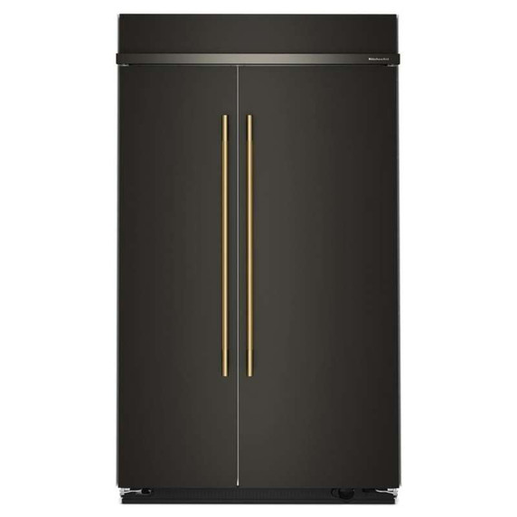 Kitchenaid® 30 Cu. Ft. 48" Built-In Side-by-Side Refrigerator with Platinum Interior KBSN748SBE