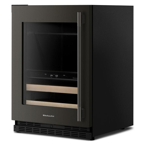 Kitchenaid® 24" Beverage Center with Glass Door and Wood-Front Racks KUBL524SBE Kitchenaid® 24" Beverage Center with Glass Door and Wood-Front Racks KUBL524SBE