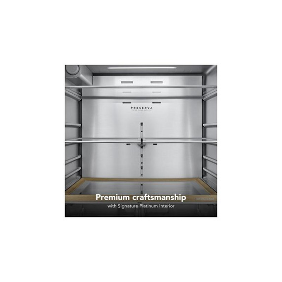 Kitchenaid® 31 cu. ft. French Door Refrigerator with Interior Water and Ice KRFF336SPS