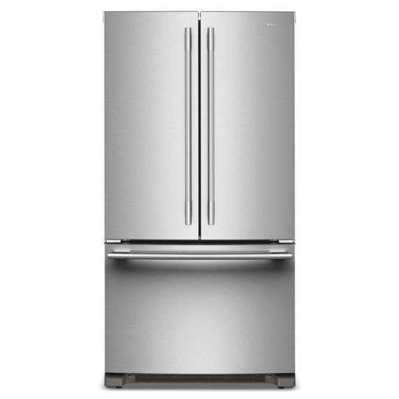 Kitchenaid® 20 Cu. Ft. 36-Inch Counter-Depth French Door Refrigerator with Internal Water Dispenser KRFC136SPS