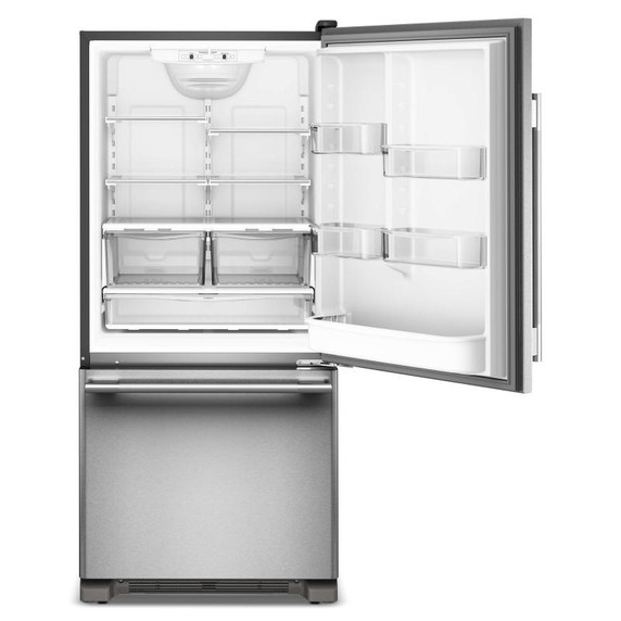 Kitchenaid® 19 Cu. Ft. 30-Inch Standard-Depth Bottom Mount Refrigerator with Right Door Swing KRBR130SPS