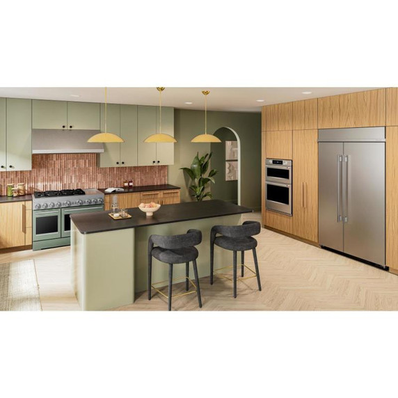 Kitchenaid® 48-Inch 6 Burner Commercial-Style Dual Fuel Range with Griddle KFDD948SDC