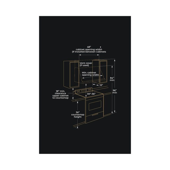 Jennair® Professional Wall-Mount Hood, 48" JXW9048HP