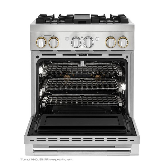 Jennair® 30" RISE™ Dual-Fuel Professional-Style Range JDRP430HL