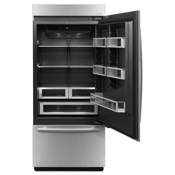Jenn-Air® 36” Fully Integrated Built-In Bottom-Freezer Refrigerator (Right-Hand Door Swing) JB36NXFXRE