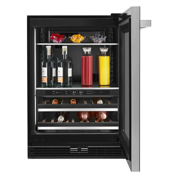 Jennair® NOIR™ 24" Built-In Undercounter Beverage Center, Right Swing JUBFR242HM