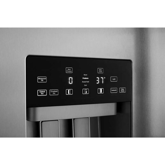 Jennair® RISE™ 42" Built-In Side-By-Side Refrigerator with External Ice and Water Dispenser JBSS42E22L