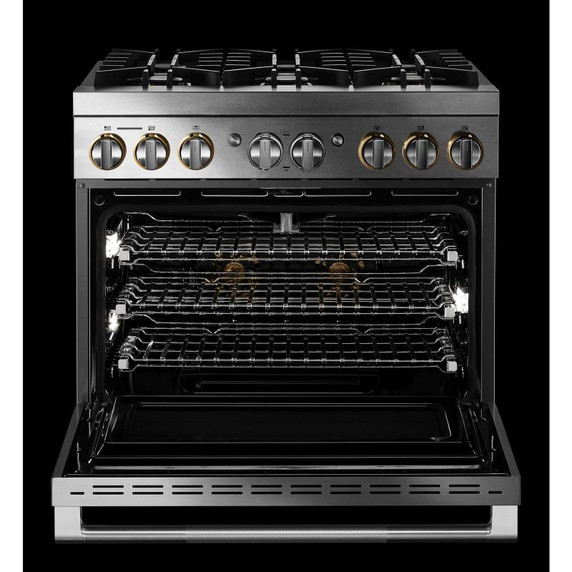 Jennair® 36" RISE™ Dual-Fuel Professional-Style Range JDRP436HL