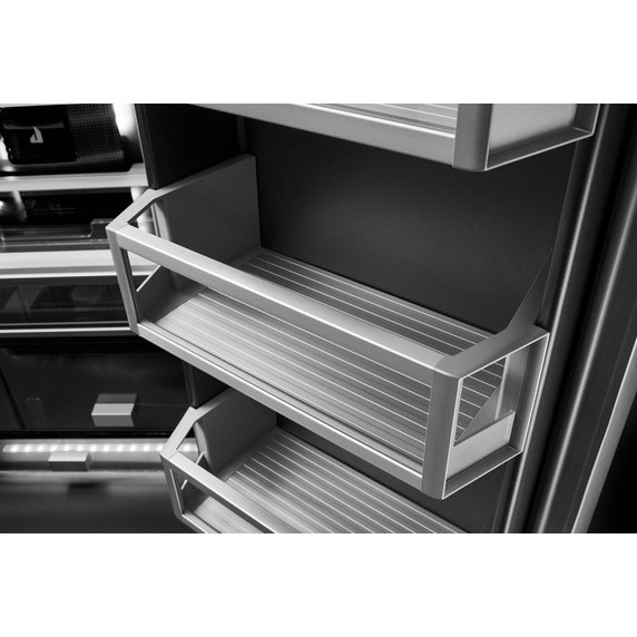 Jennair® RISE™ 72” Counter-Depth French Door Refrigerator with Obsidian Interior JFFCC72EHL