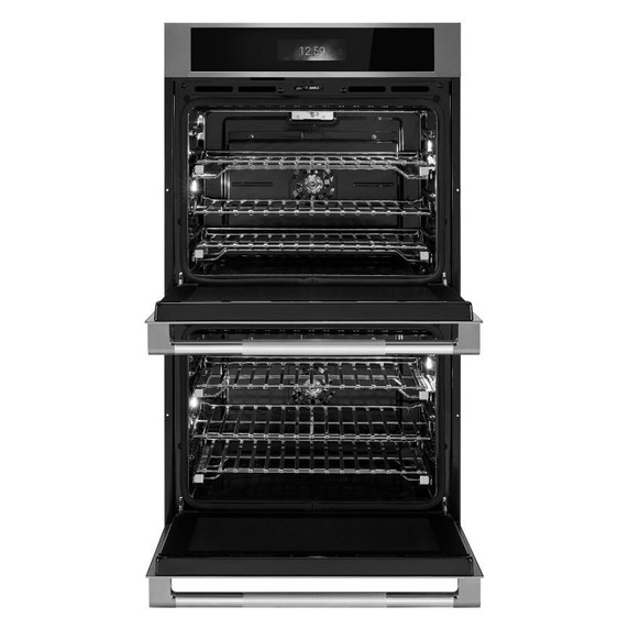 Jennair® RISE™ Double Wall Oven with MultiMode® True Convection with Smooth Glide Flat-Tine Racks JOEDC530RL