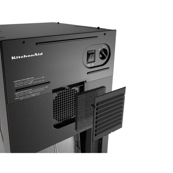 KitchenAid 15 in. Built-In Trash Compactor with Built-In Odor Management System KTTP515TSS