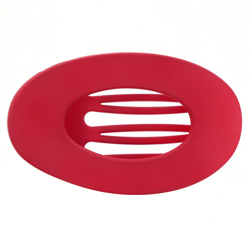 Soft Touch Flat Claw Clip - Burgandy