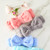 Plush Bow Spa Headband - Periwinkle