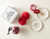 Round Ornament Scrunchie - Heart Collection