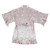 Ruffled Satin Robe - Lilac Ash + Daisies