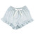 Cami + Velvet Ruffled Short - Blue