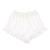 Cami + Velvet Ruffled Short - White