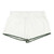 Bamboo Short Sleeve Top + Square Short PJ Set with Whip Stitch - White + Forest Green