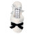 Plush Velvet Bow Slippers - Ivory + Black Velvet Bow 